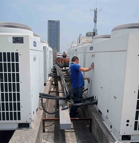 克山中央空调制热和不制冷系统维修方法